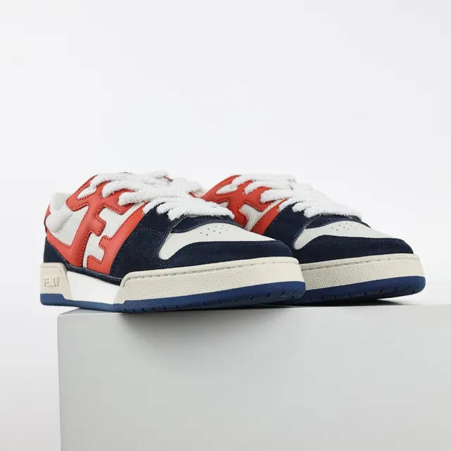 Fendi FF Sneaker rouge marine blanc lifestyle sneakers 3
