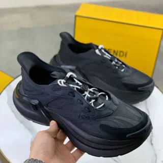 Fendi Runner Black Chunky Sneakers