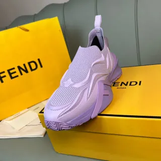 Fendi Speed Trainer Lavender Slip-On Lifestyle Sneakers