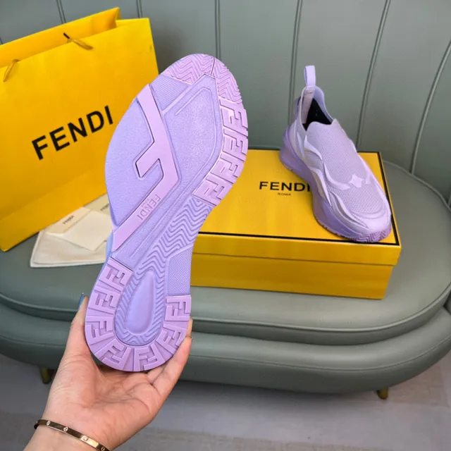 Fendi Speed Trainer Lavanda Slip-On Lifestyle Tênis 2