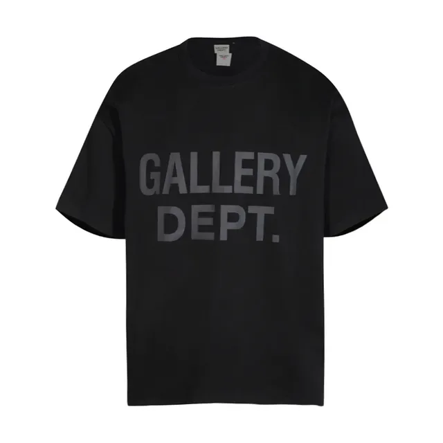 Gallery Dept Black White Oversized Fit Bold Typographic Print T-Shirt 3