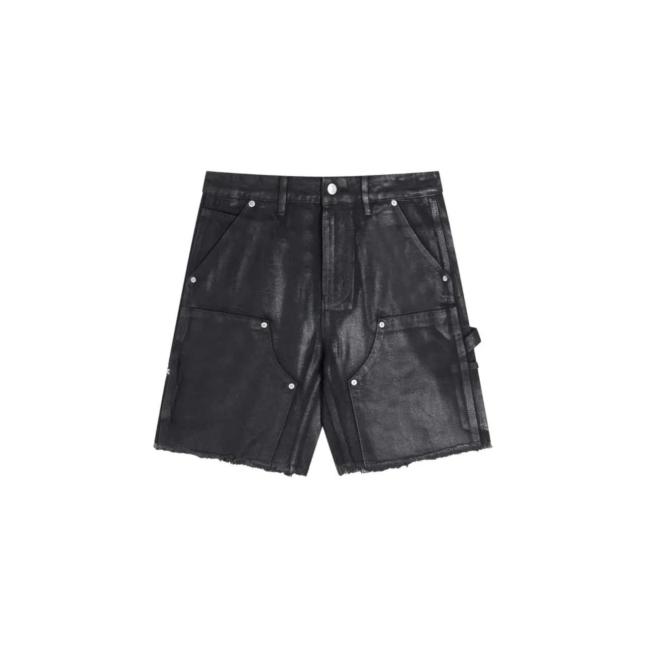Gallery Dept Deconstructed Cargo Pocket Black Denim Shorts 2