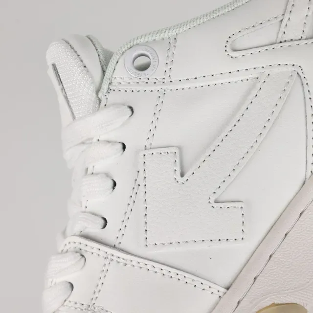 All-White Leather Low-Top Lifestyle Sneakers 6