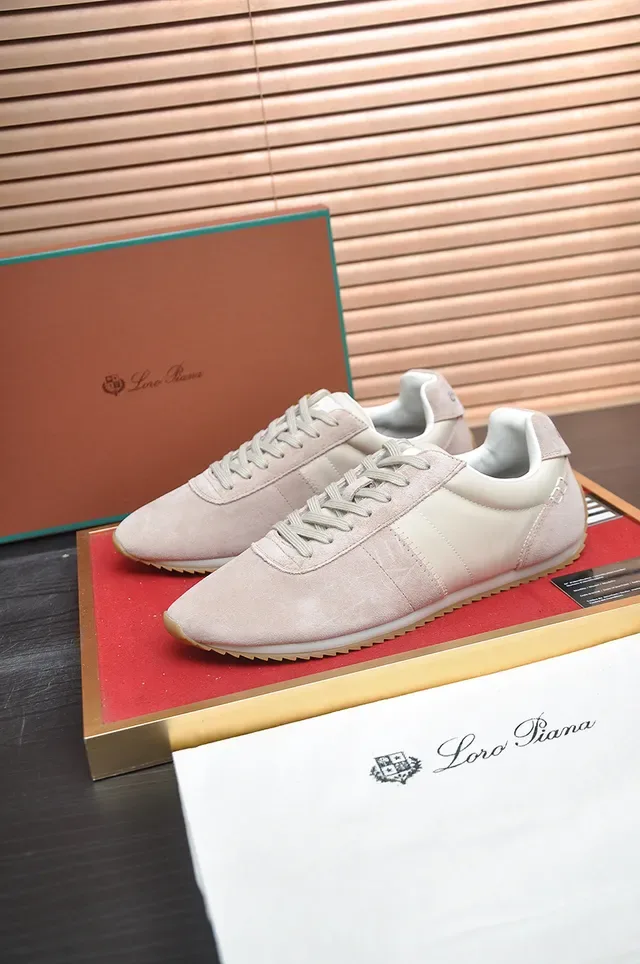 Beige and Off-White Suede Leather Lifestyle Sneaker 4