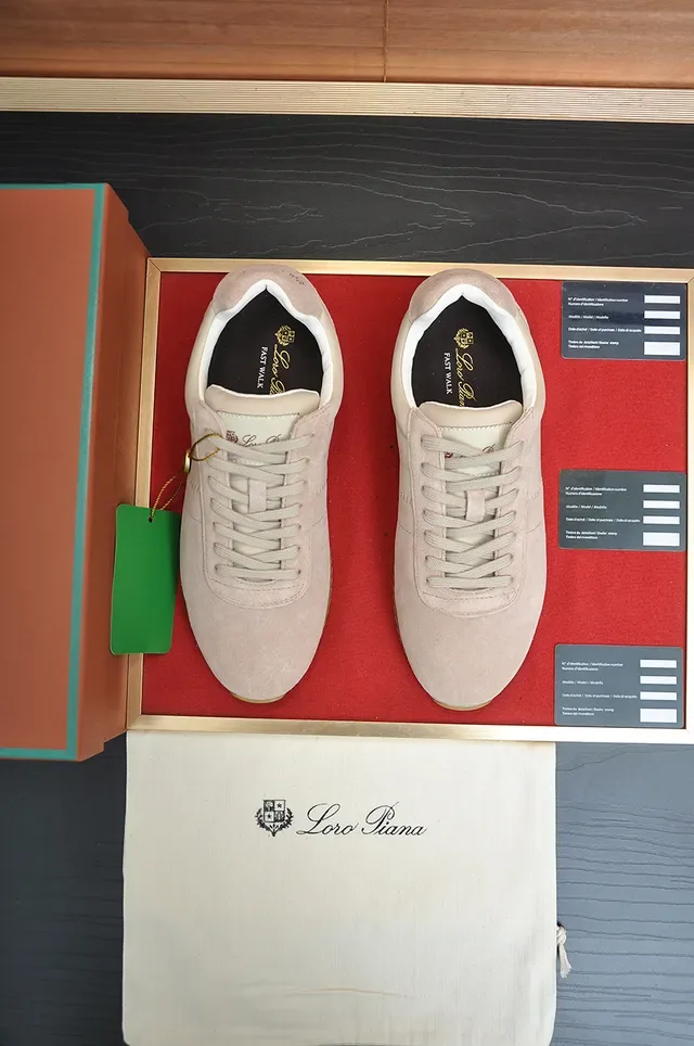 Beige and Off-White Suede Leather Lifestyle Sneaker 5