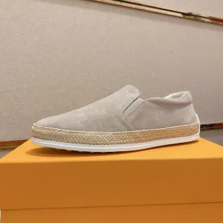 Beige White Suede Upper Espadrille Jute Trim Boat Shoes