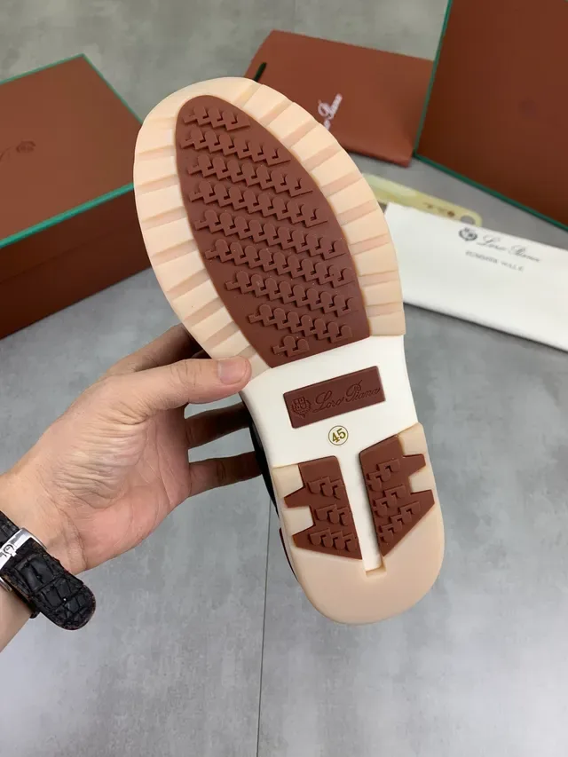 Black and Cream Mixed-Material Lifestyle Sneaker 3