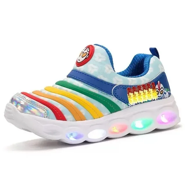 Black and Gold Character-Themed Slip-On Kids Sneaker 7