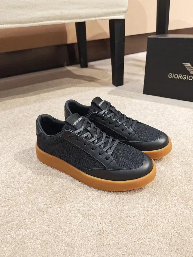 Black and Gum Rubber Sole Lifestyle Sneaker 5