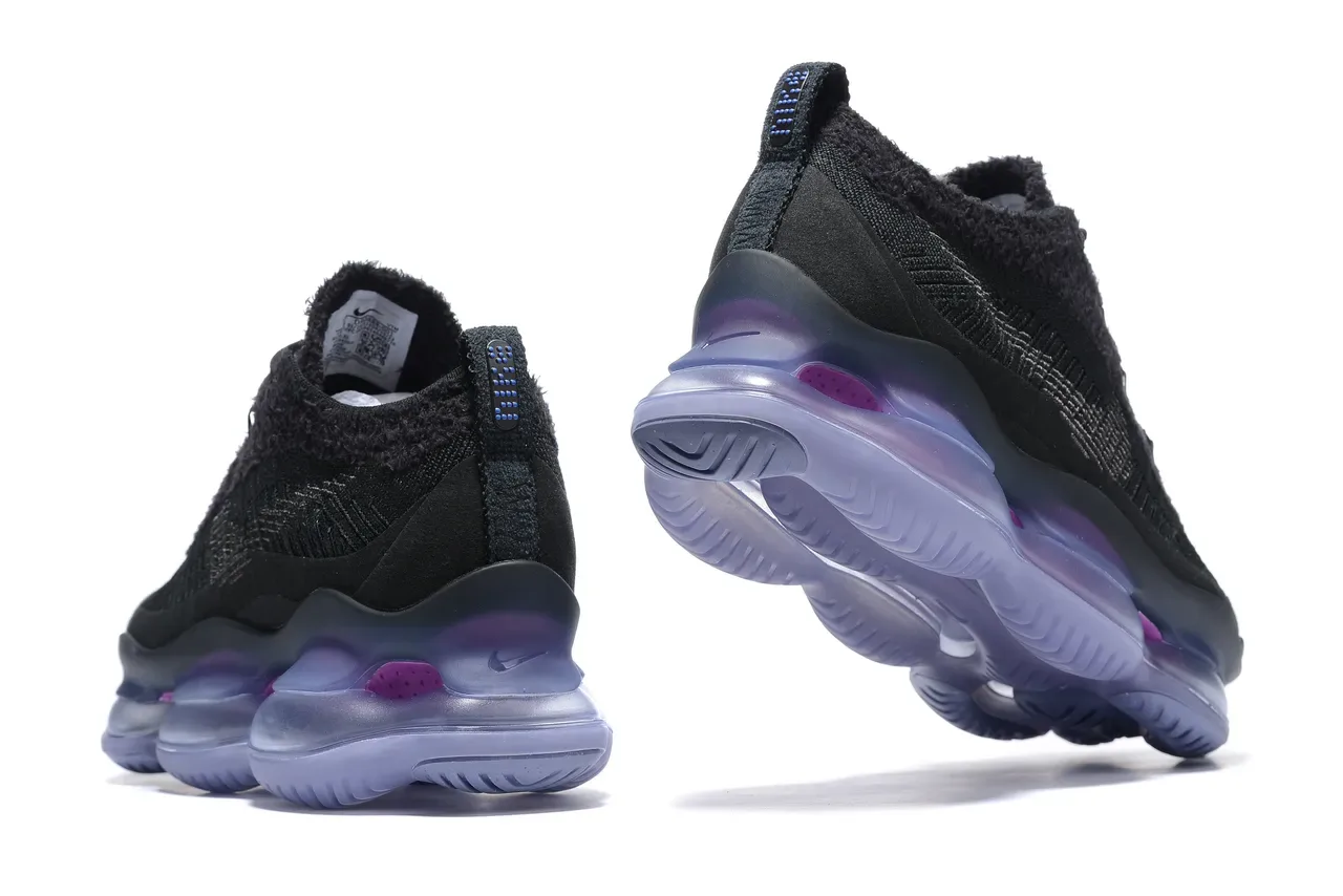 Black and Translucent Purple Gradient Knit Sneaker 2