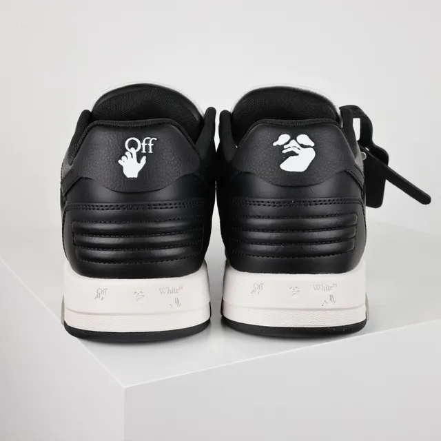 Black and White Two-Tone Leather Paneled Lifestyle Sneakers 8