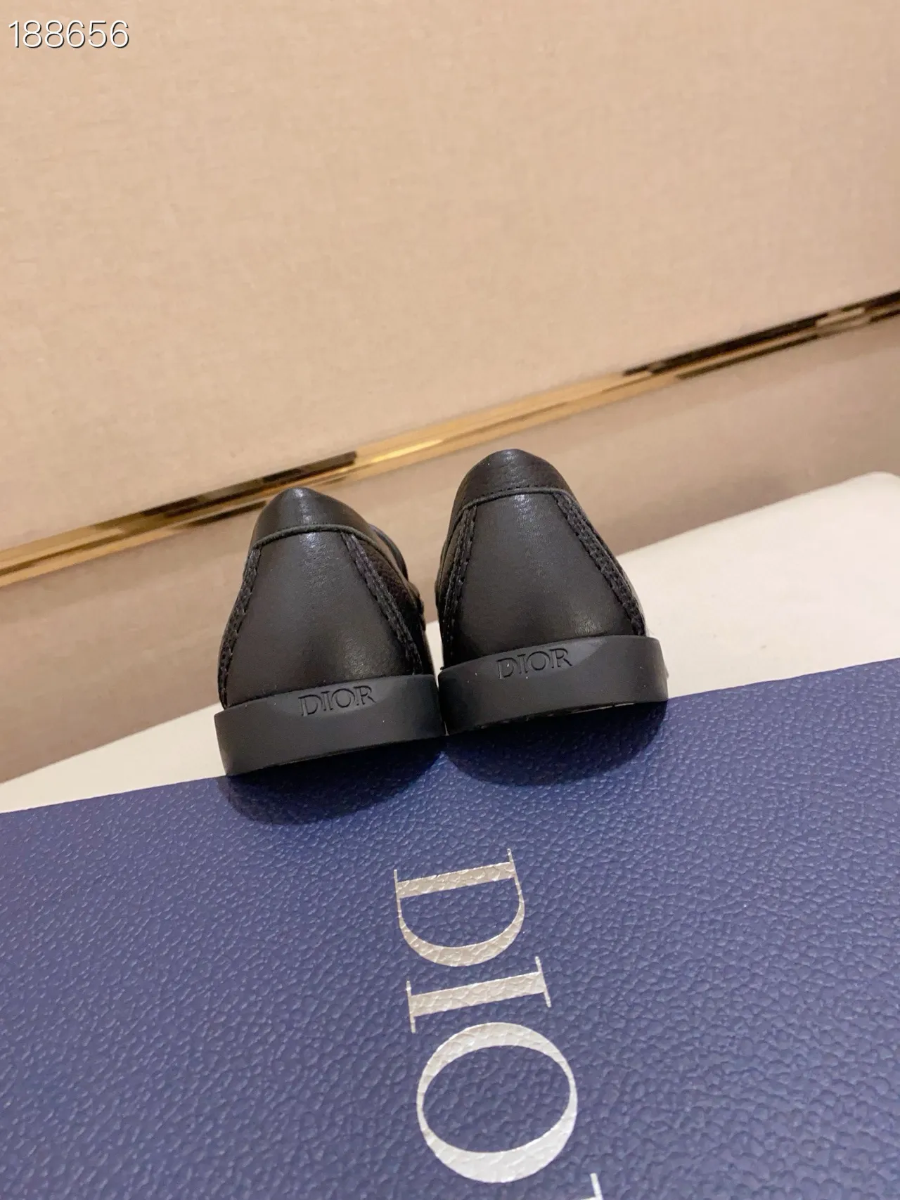 Black Brown Pebbled Leather Tassel Detail Loafer 2