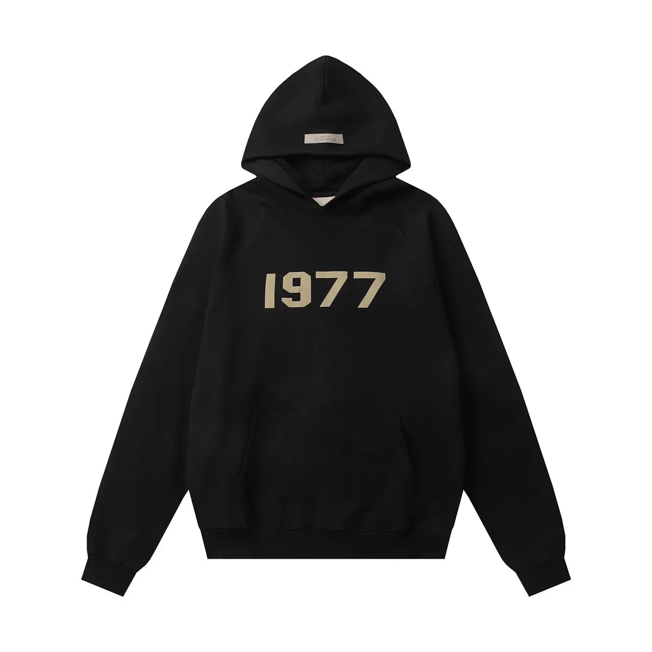 Black Gold Oversized Fit Raglan Sleeves Hoodie 4