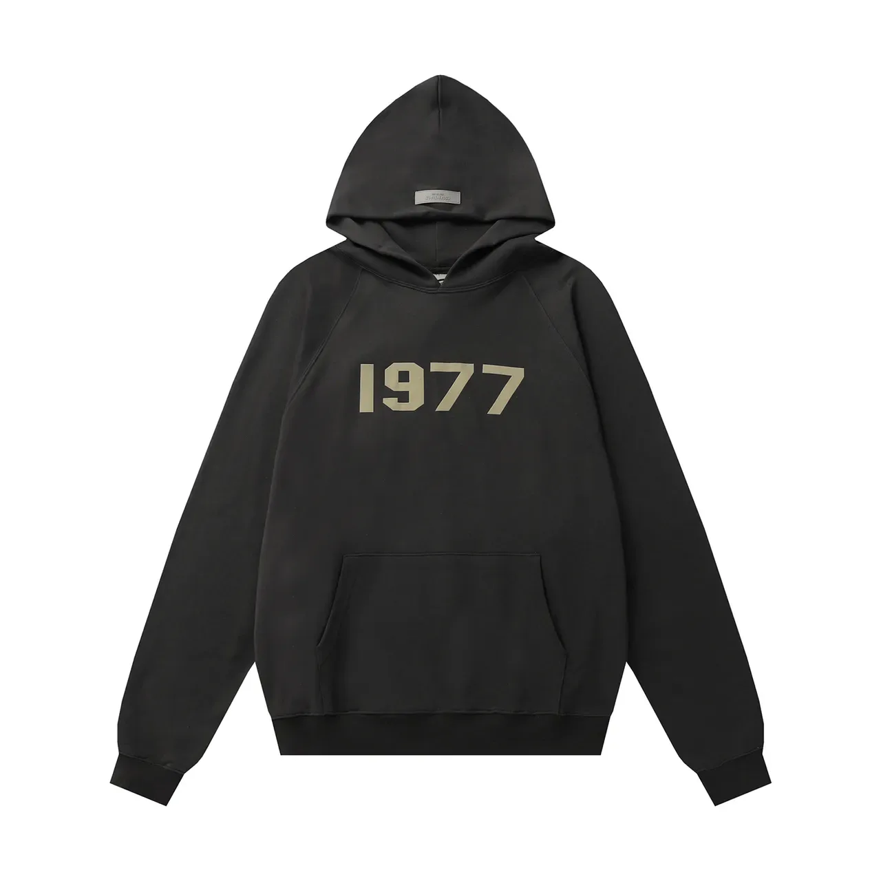 Black Gold Oversized Fit Raglan Sleeves Hoodie 8
