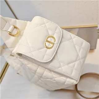 Black Gold Quilted Diamond Stitching Slouchy Silhouette Hobo Bag 5