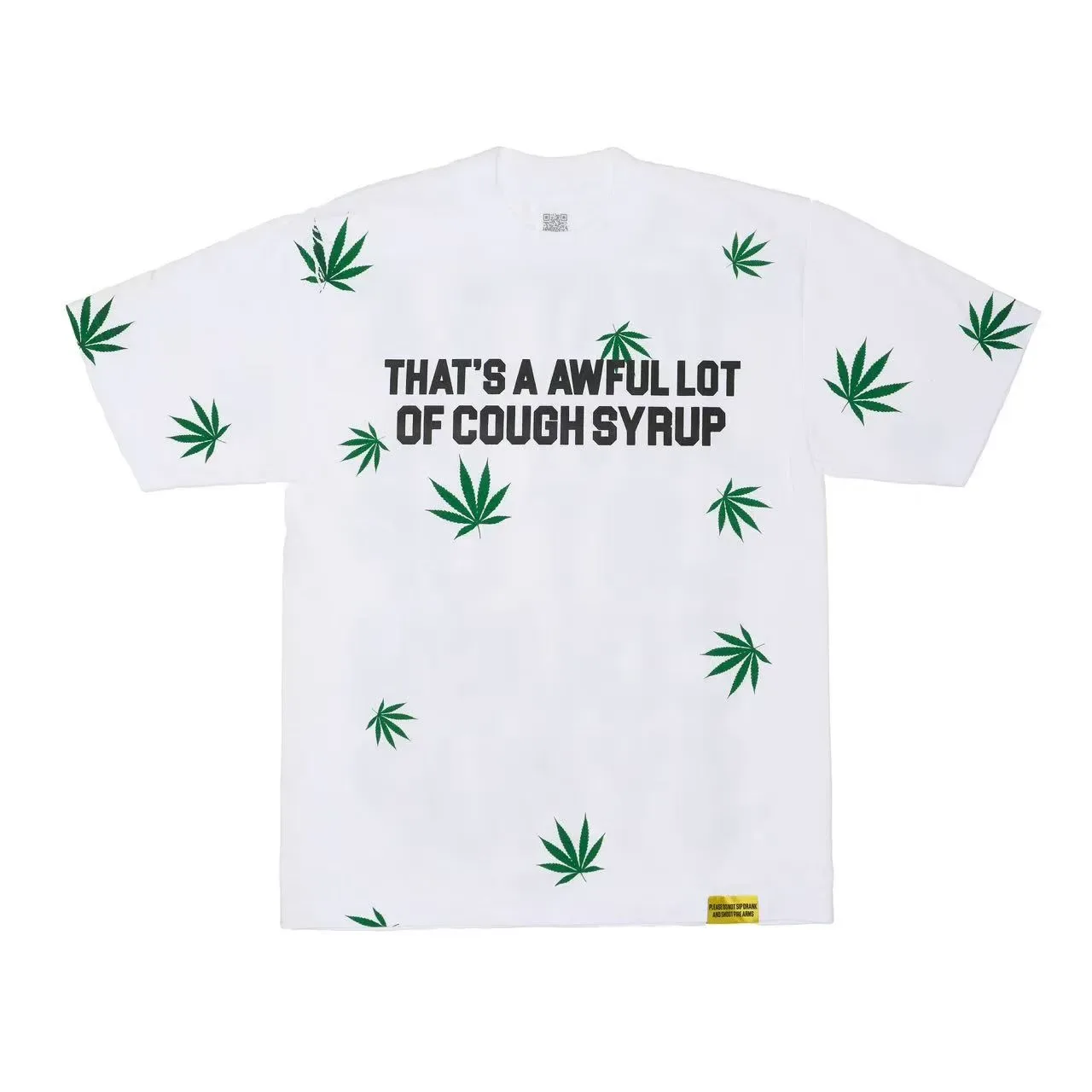 Black Green Oversized Fit All-Over Leaf Print T-Shirt 4