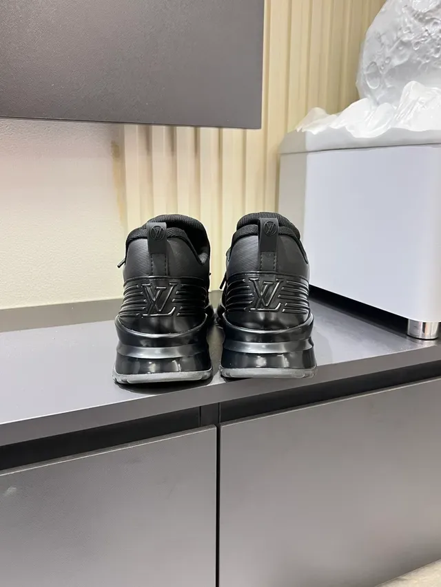 Black Knit Upper Sculpted Midsole Lifestyle Sneakers 2
