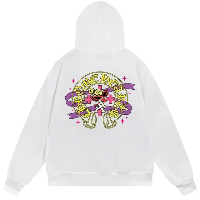 Black Oversized Graphic Print Pullover Hoodie 2