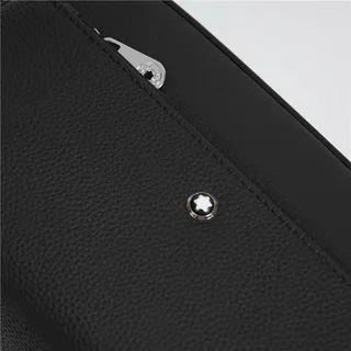 Black Pebbled Leather Top-Handle Boston Bag 5