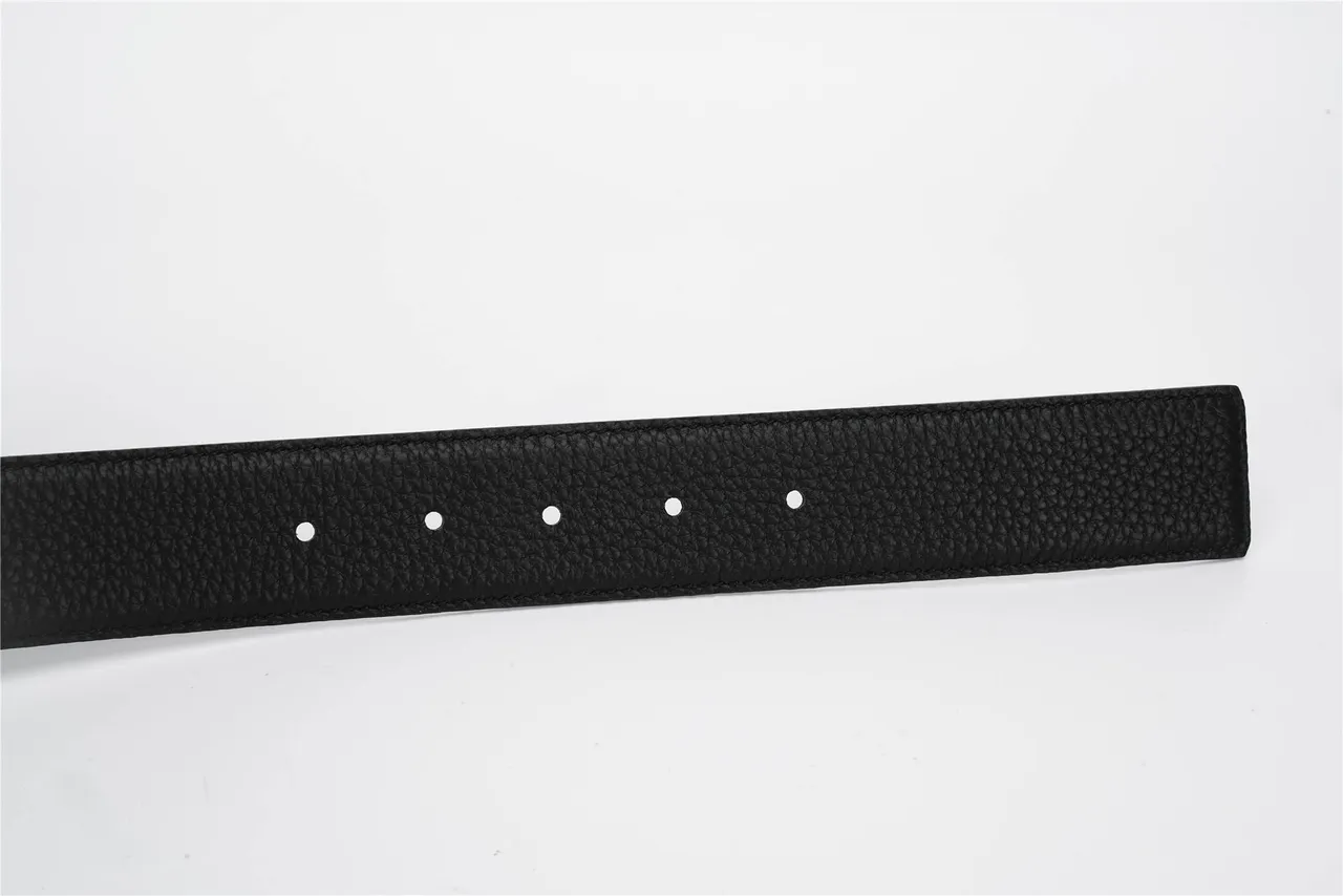 Black Silver Textured Pebbled Ornate Oval Buckle Leather Belt 4