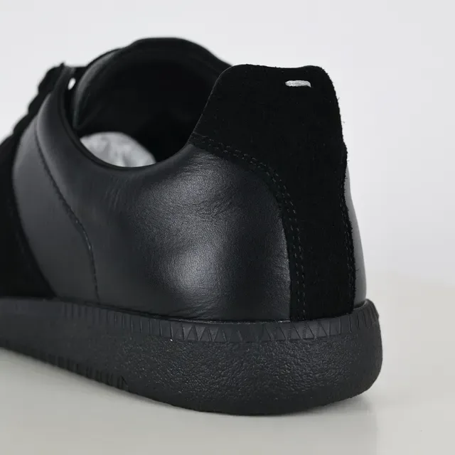 Black Suede and Leather Panel Lifestyle Sneakers 4