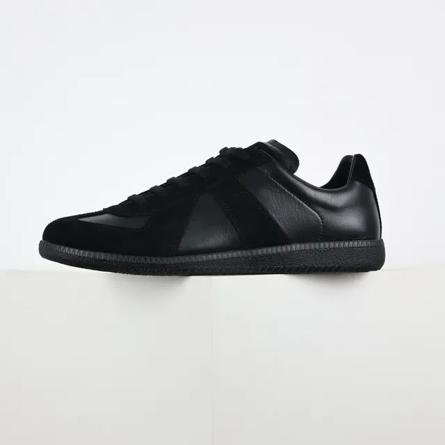 Black Suede and Leather Panel Lifestyle Sneakers 9