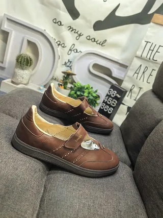 Black Tan-Lined Perforated T-Strap Mary Jane Shoes 19