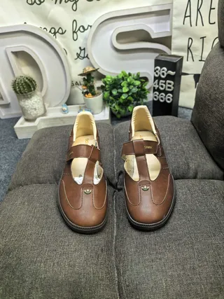 Black Tan-Lined Perforated T-Strap Mary Jane Shoes 20