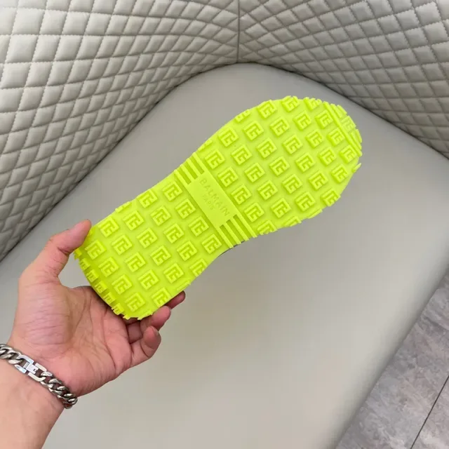 Black Yellow Chunky Sculpted Sole Translucent Blue Overlay Sneakers 2
