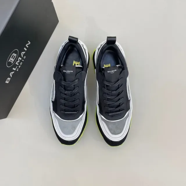 Black Yellow Chunky Sculpted Sole Translucent Blue Overlay Sneakers 8