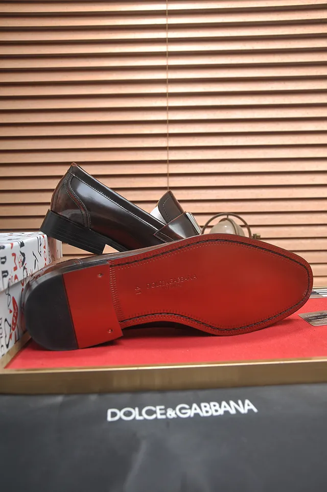 Brown Polished Leather Buckle Strap Loafer 3