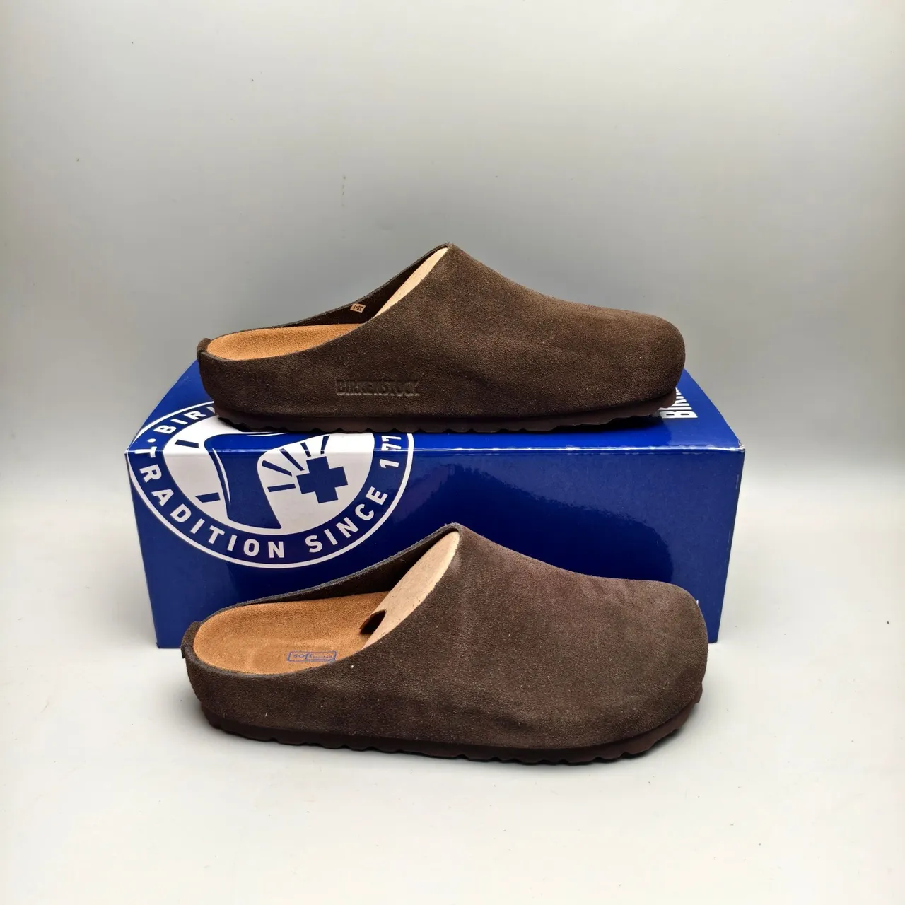 Brown Suede Open-Back Slipper 4