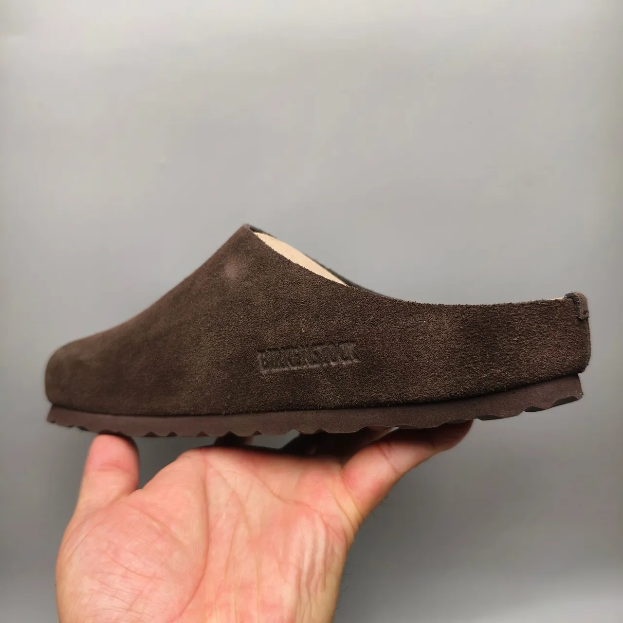 Brown Suede Open-Back Slipper 5