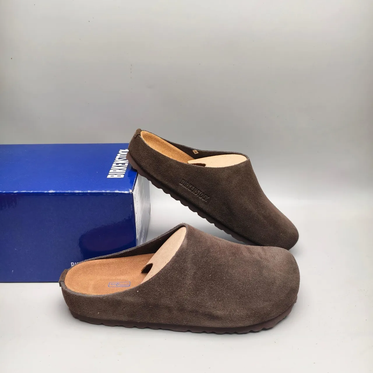 Brown Suede Open-Back Slipper 6