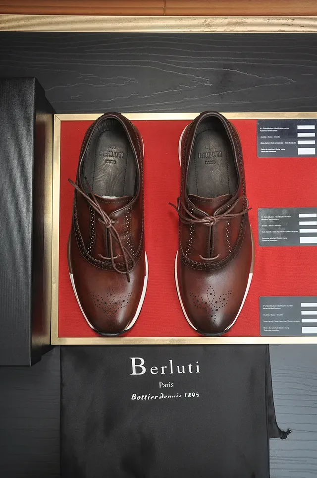 Brown White Detailing Modern Layered Sole Brogue 5