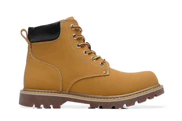 CAT Work Boot Black Full-Grain Leather Lace-Up Work Boots 11