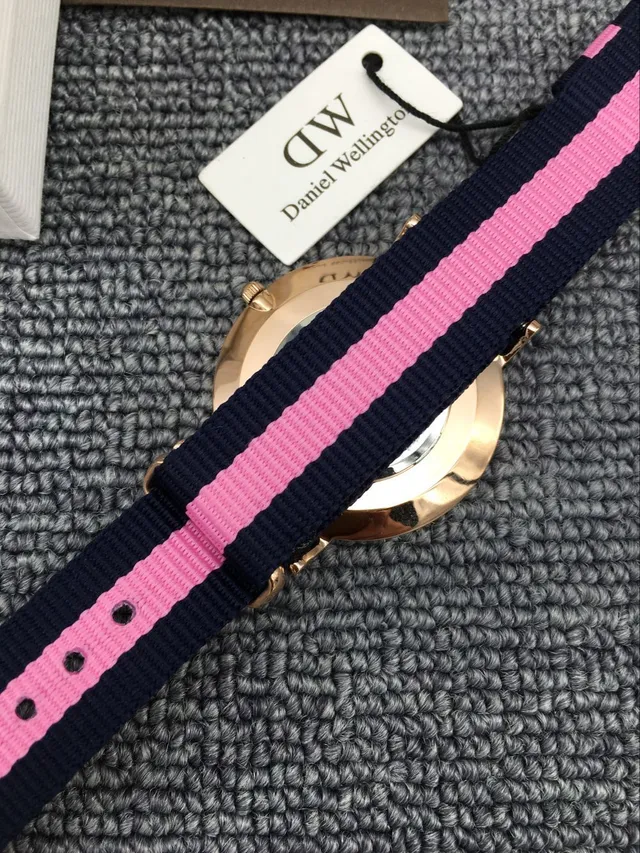 Daniel Wellington White Pink Minimalist Thin Case Quartz Watch 4