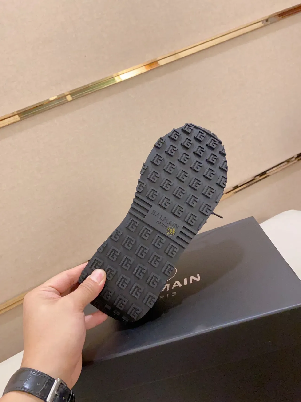 Dark Charcoal Knit Platform Sneaker 2