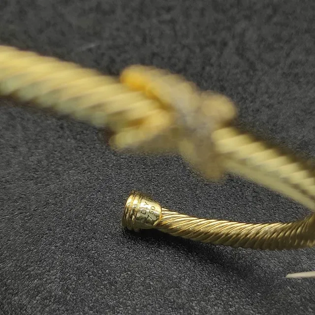 David Yurman Cable Classics X Twisted Cable Diamond Bracelet 6