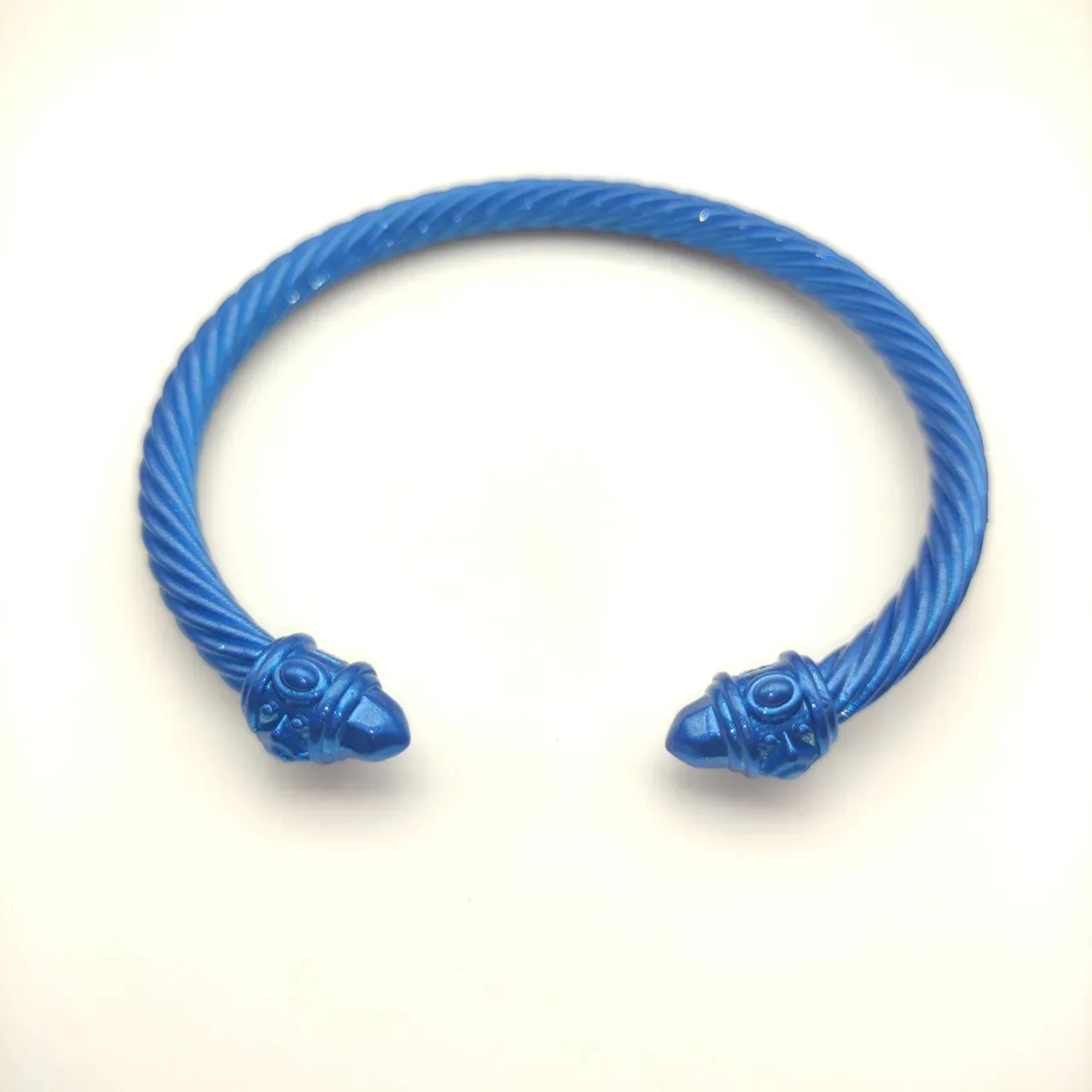David Yurman Serpent Cable Bracelet Blue Metallic Bracelet 4