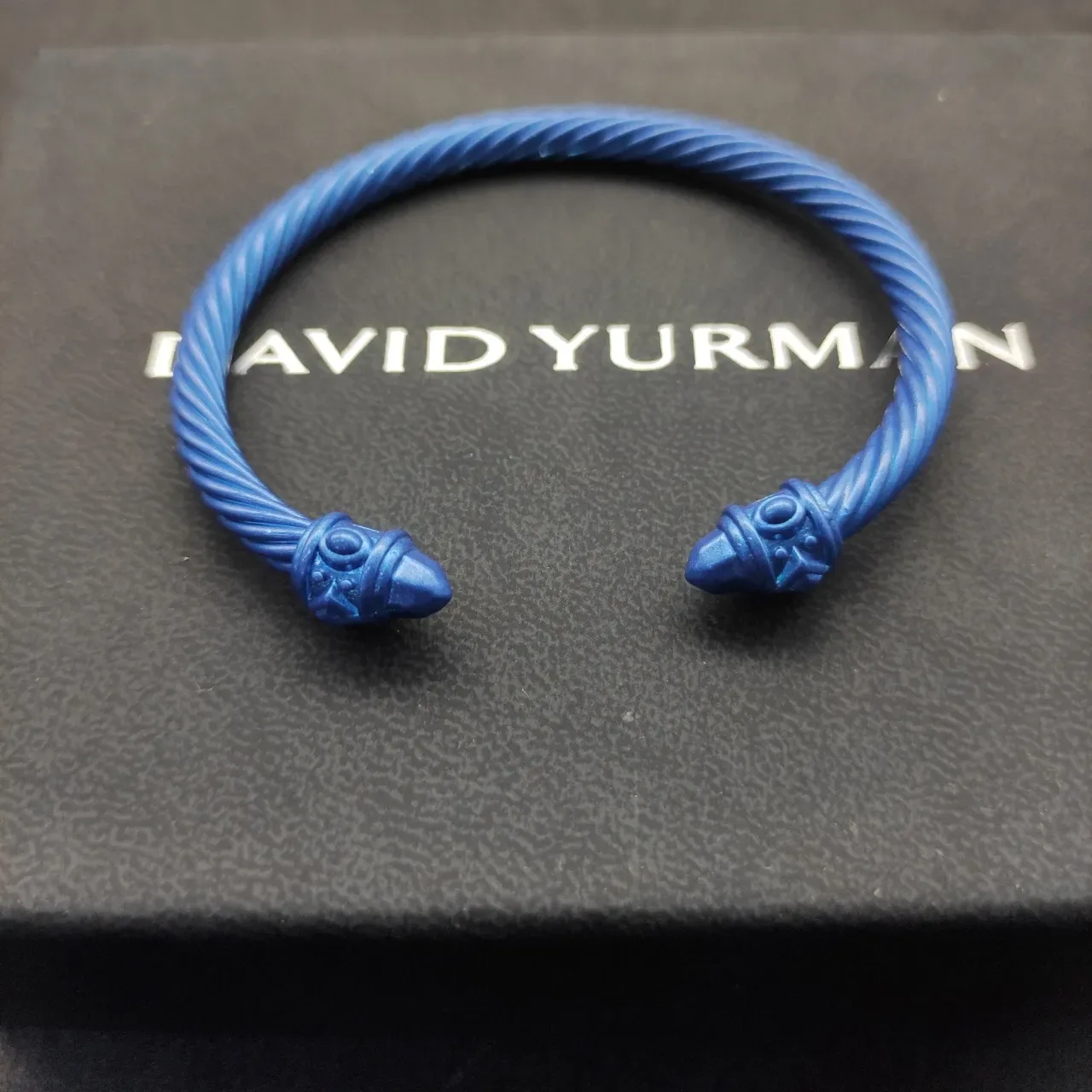 David Yurman Serpent Cable Bracelet Blue Metallic Bracelet 5