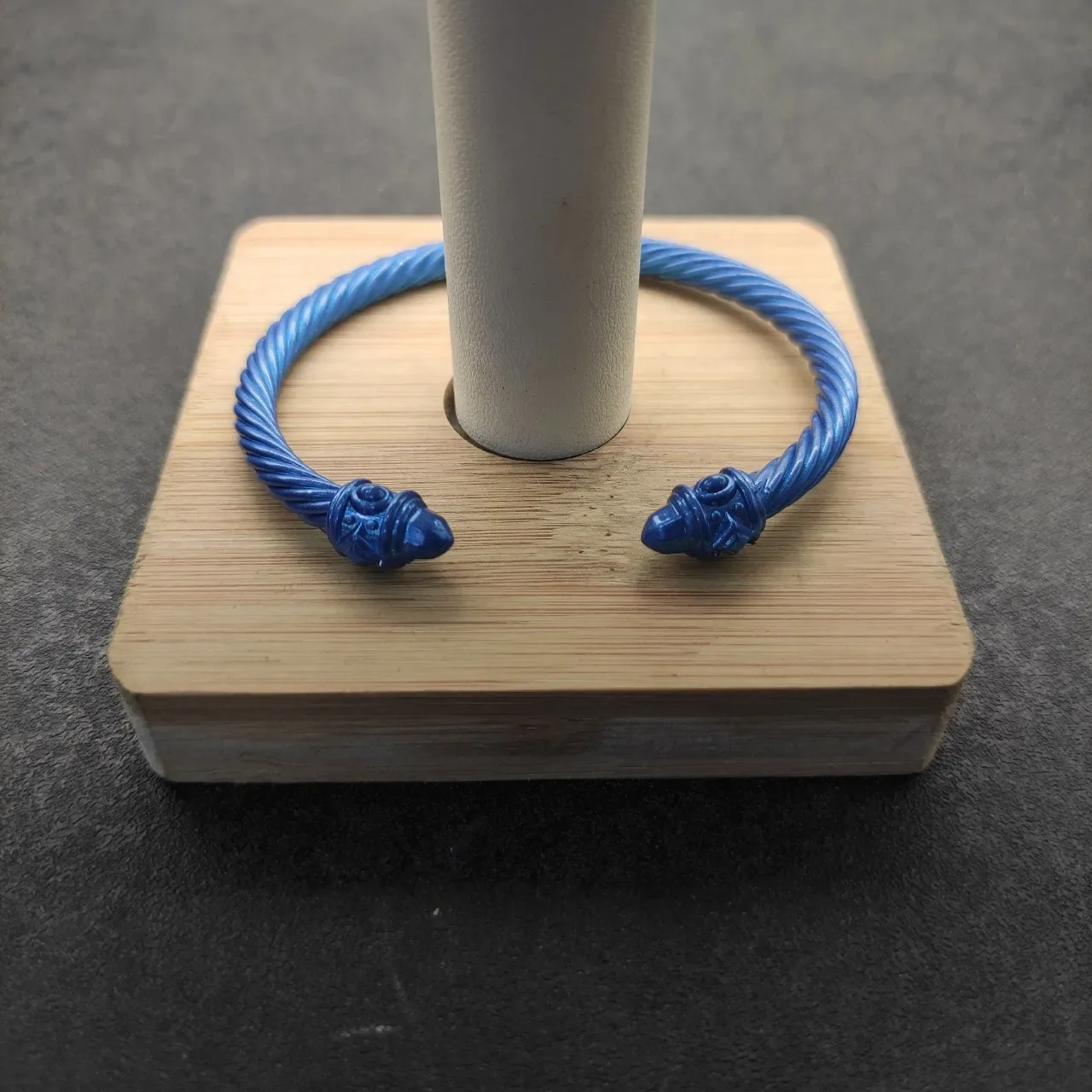 David Yurman Serpent Cable Bracelet Blue Metallic Bracelet 6