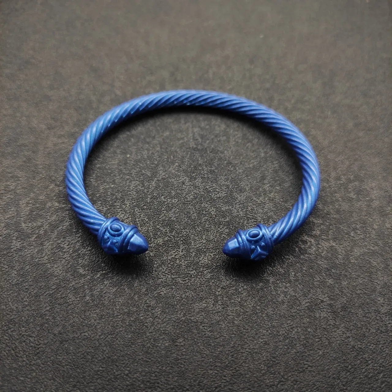David Yurman Serpent Cable Bracelet Blue Metallic Bracelet 8
