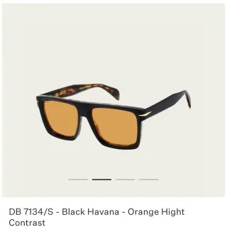Eyewear by David Beckham DB 7134/S Black Havana Orange High Contrast Sunglasses