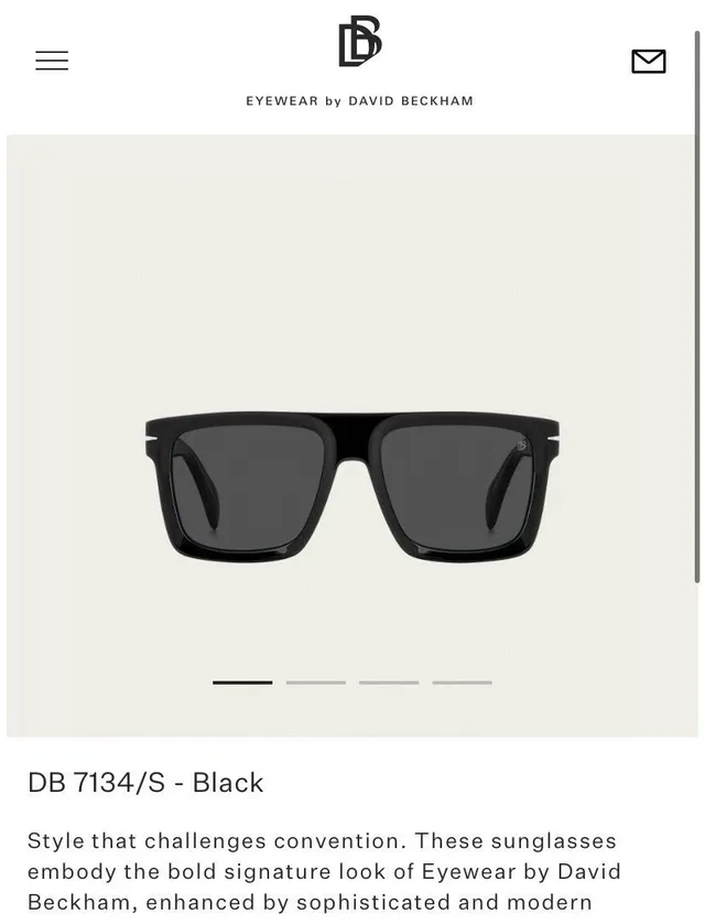 Óculos de David Beckham DB 7134/S Preto Havana Laranja Alta Contraste Óculos de Sol 2