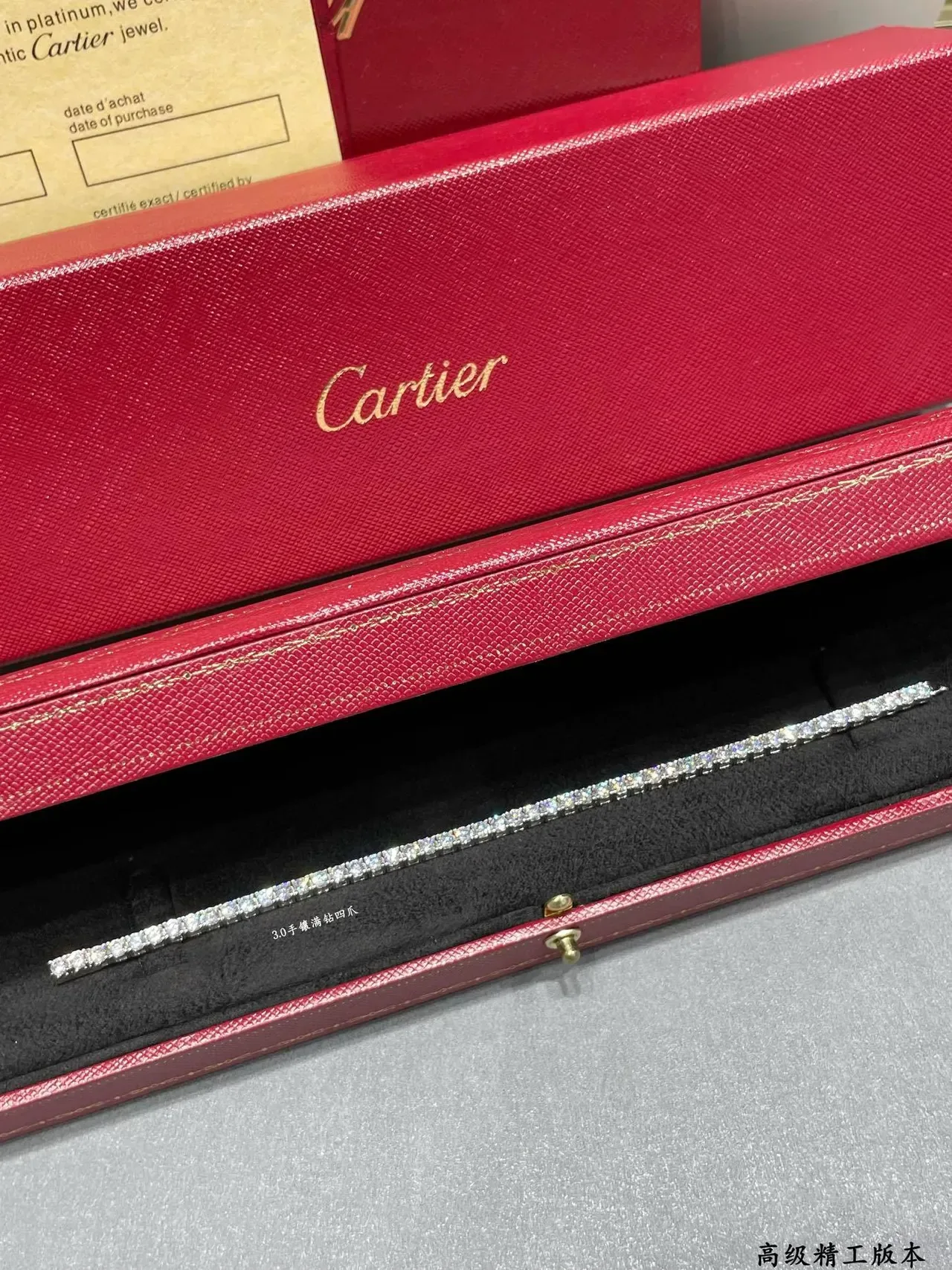Full-Row Pavé Four-Prong Diamond-Set Rigid Bangle Bracelet 7