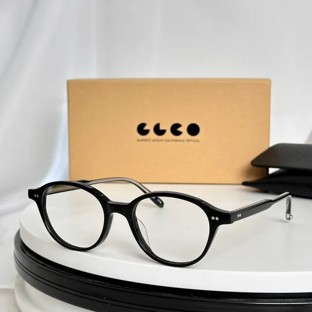 Garrett Leight Gafas Ópticas Redondas Translucidas Verde-Gris 8