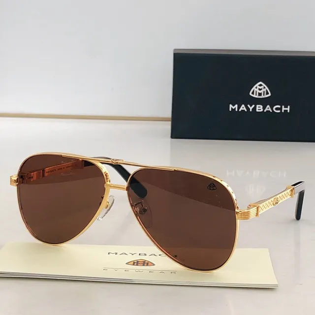 Gold and Green Acetate Gradient Lens Sunglasses 4
