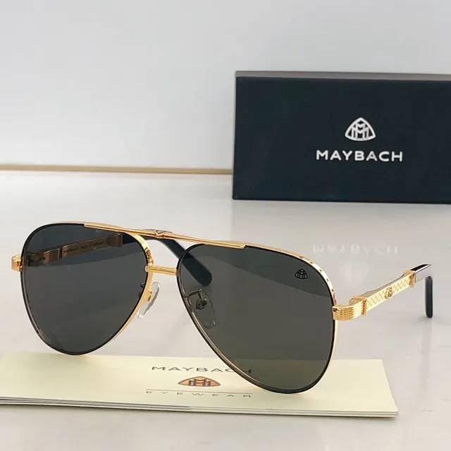 Gold and Green Acetate Gradient Lens Sunglasses 5