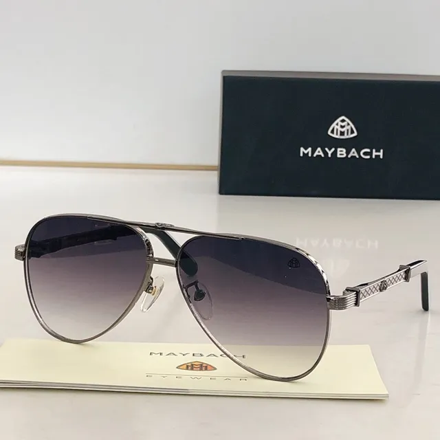 Gold and Green Acetate Gradient Lens Sunglasses 7